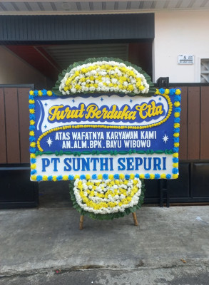 Papan Bunga Duka di Kaliwedi